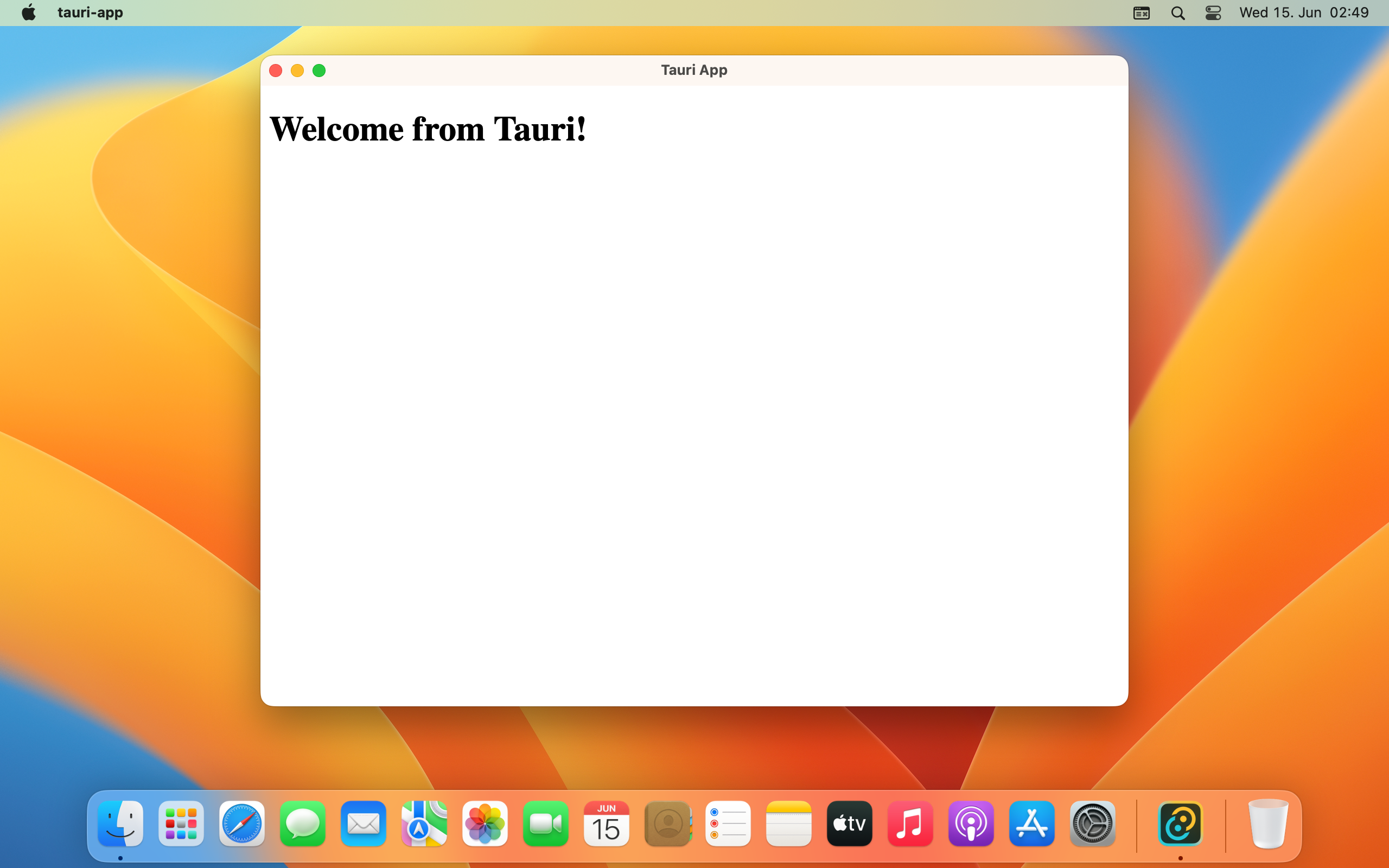 Aperçu de l'application